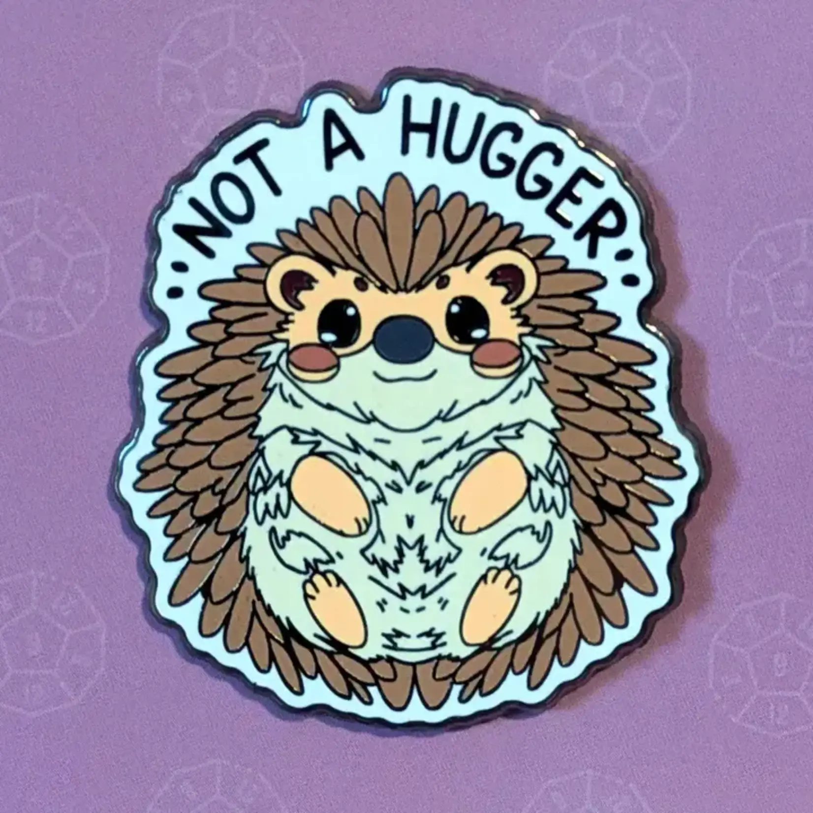 Mimic Gaming Co Enamel Pin - Not A Hugger Hedgehog