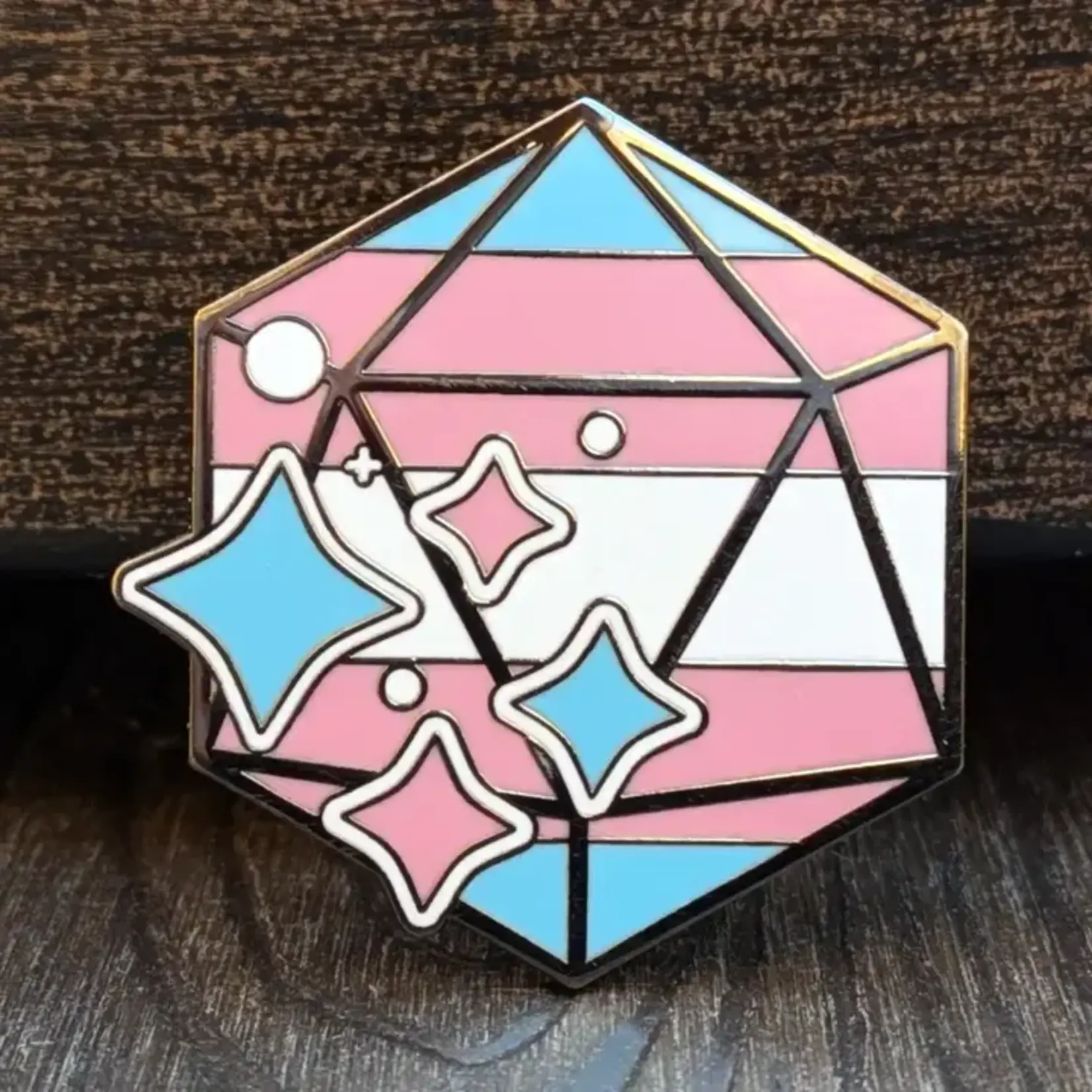 Mimic Gaming Co Enamel Pin - Trans Pride
