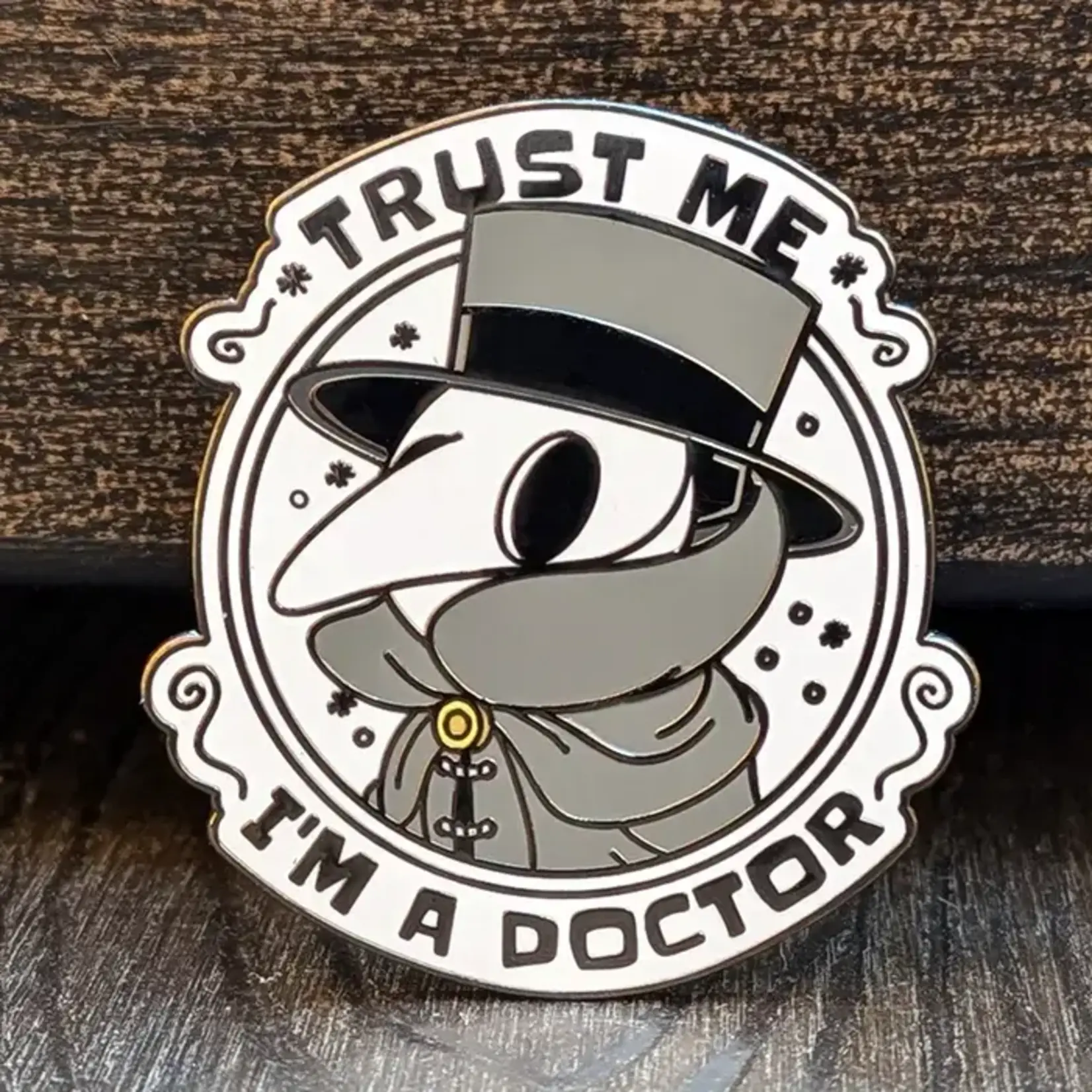 Mimic Gaming Co Enamel Pin - Trust Me I'm A Plague Doctor