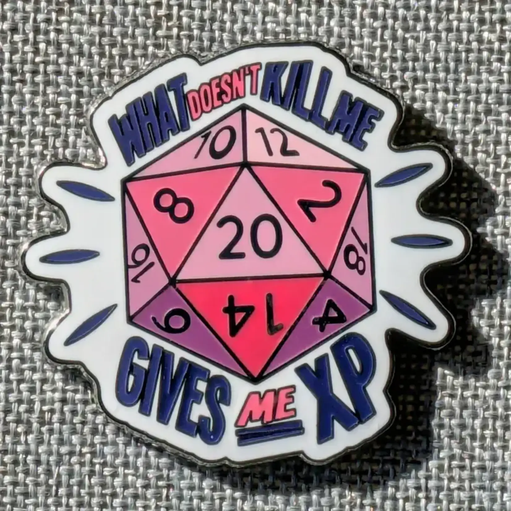 Mimic Gaming Co Enamel Pin - What Doesn't Kill Me XP