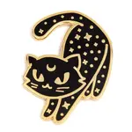 These Are Things Enamel Pin - Celestial Lunar Cat