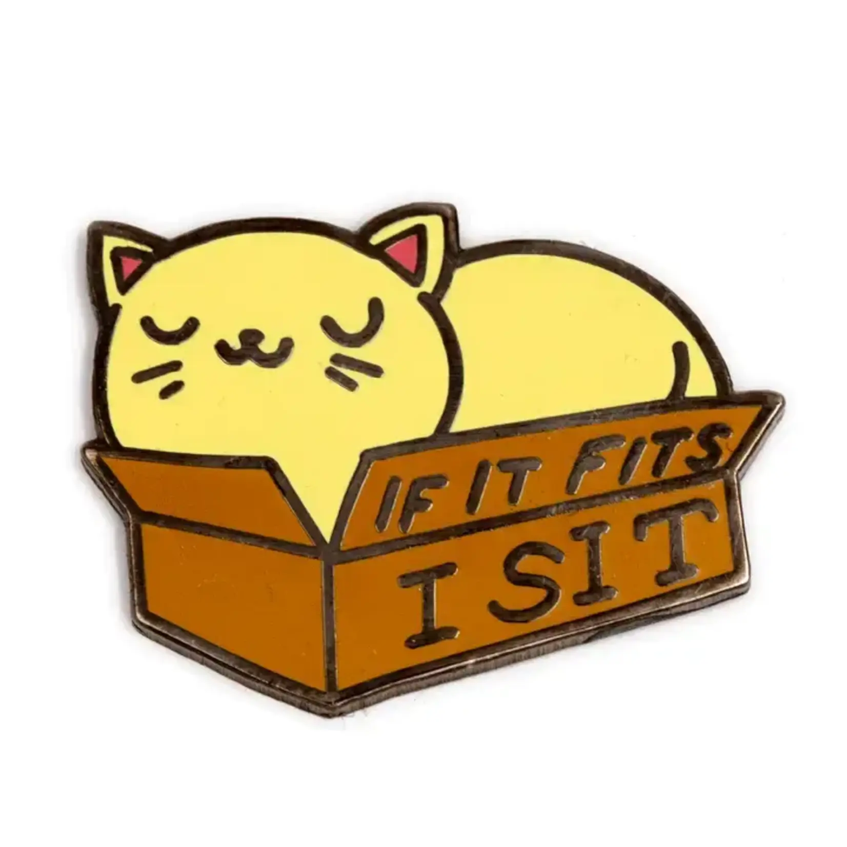 These Are Things Enamel Pin - If It Fits I Sit Cat