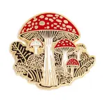 These Are Things Enamel Pin - Mushroom Forest