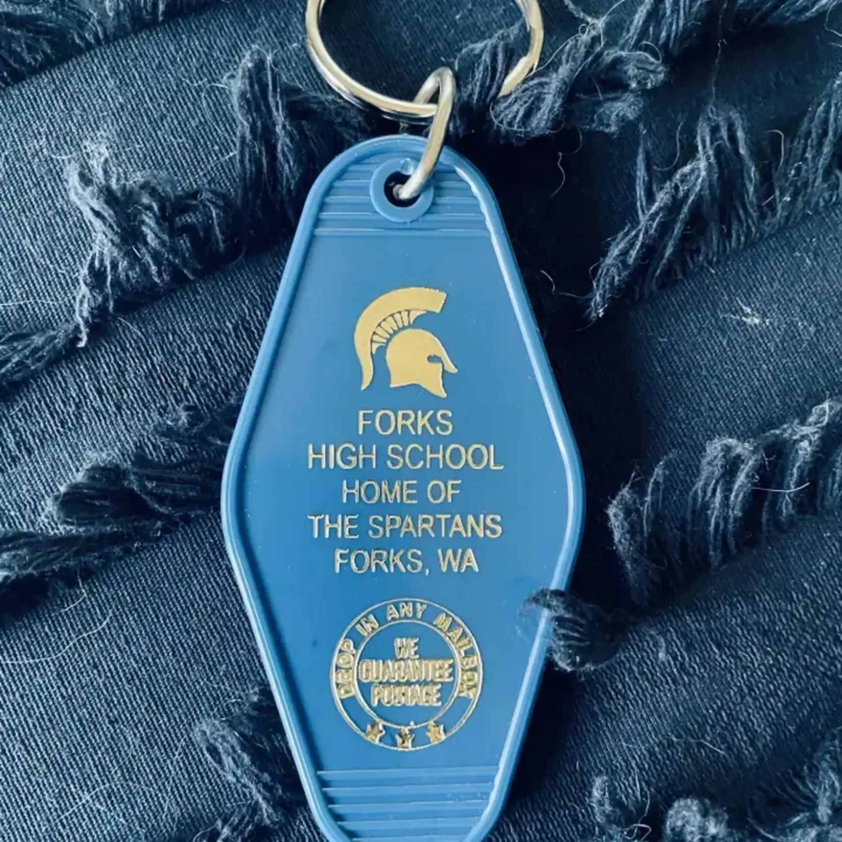 The 3 Sisters Design Co. Motel Key Fob - Twilight - Forks High School
