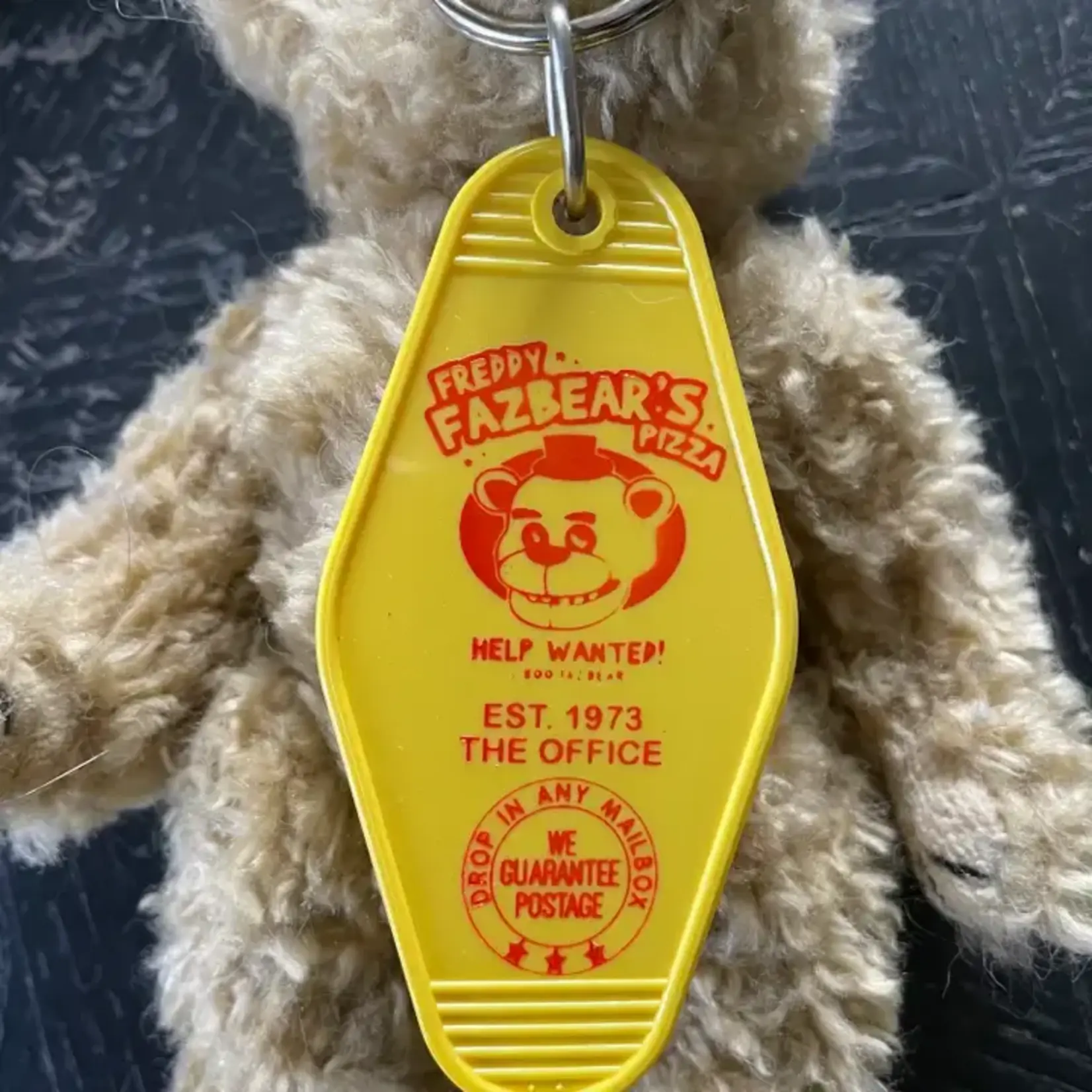 The 3 Sisters Design Co. Motel Key Fob - 5 Nights at Freddy's - Freddy Fazbears Pizza
