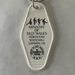The 3 Sisters Design Co. Motel Key Fob - Monty Python - Ministry of Silly Walks