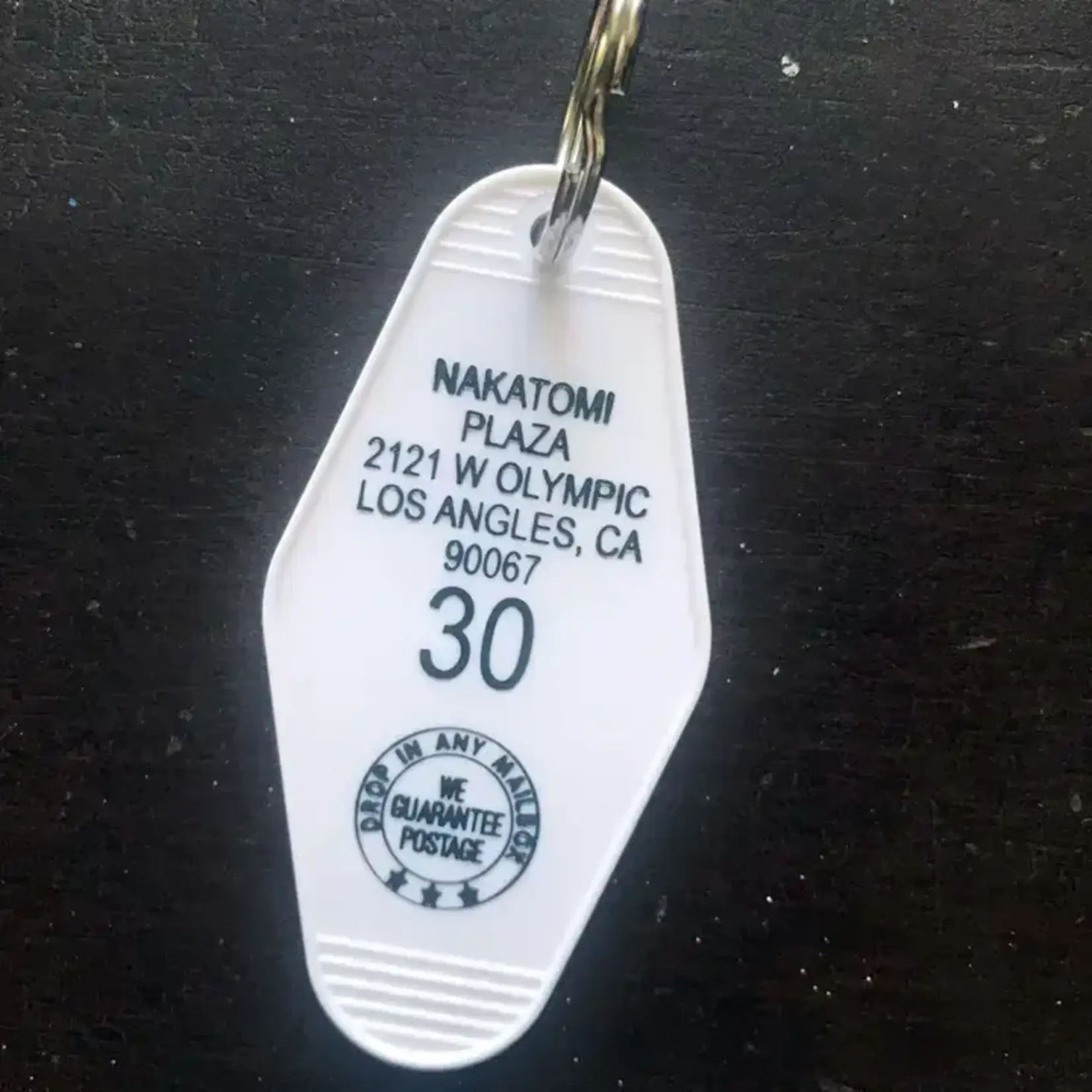 The 3 Sisters Design Co. Motel Key Fob - Die Hard - Nakatomi Plaza