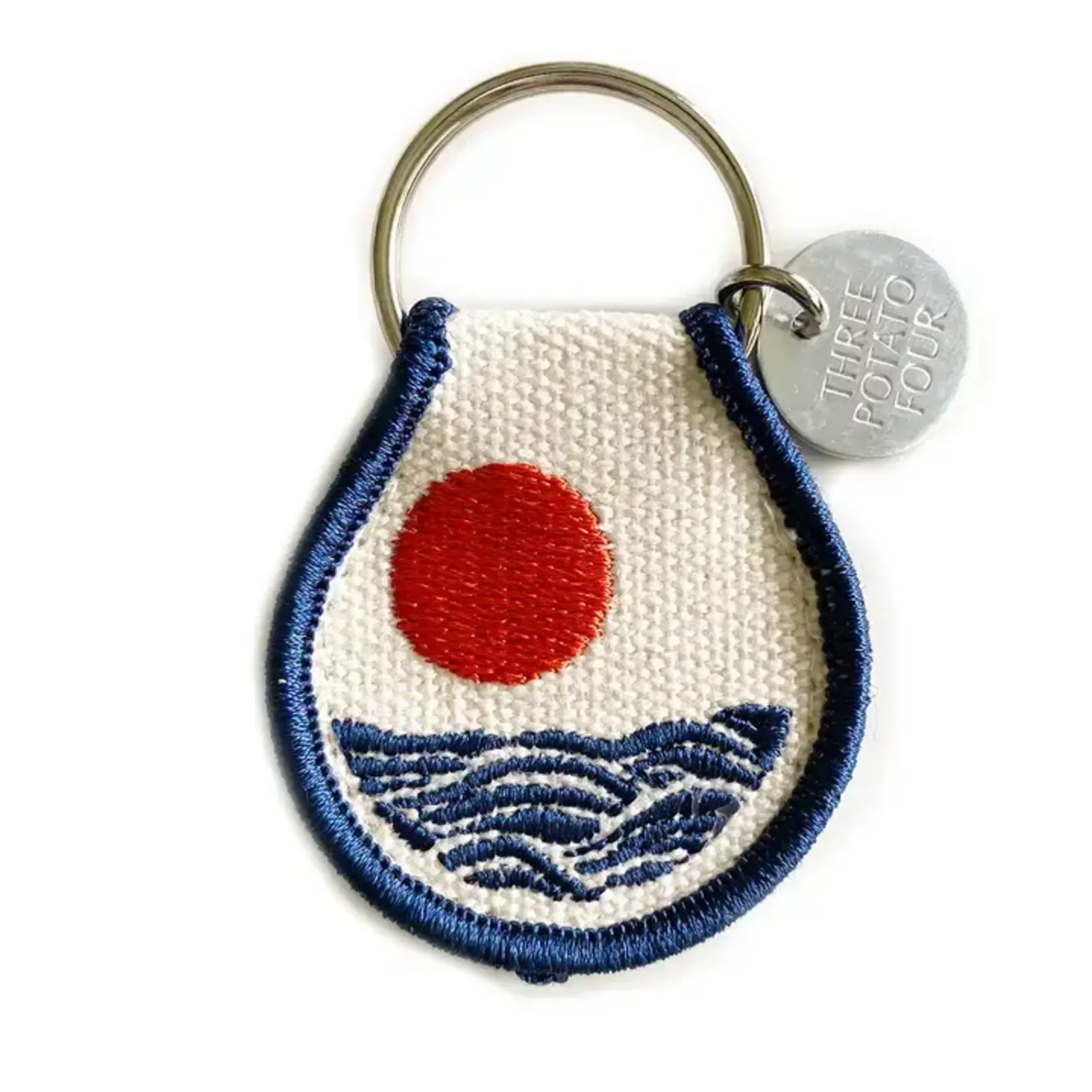 Three Potato Four Patch Keychain - Sun and Waves