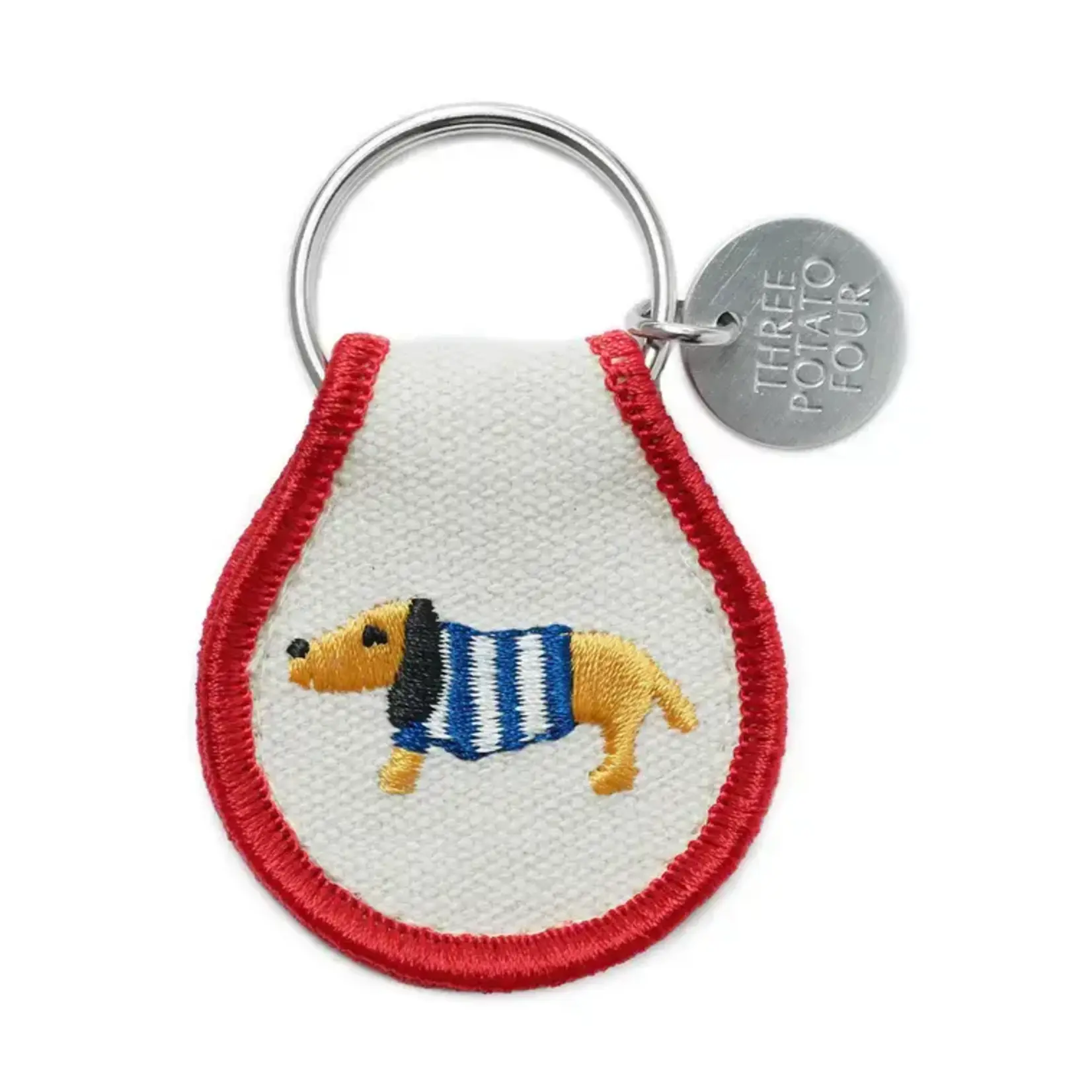Three Potato Four Patch Keychain - Sweater Dog