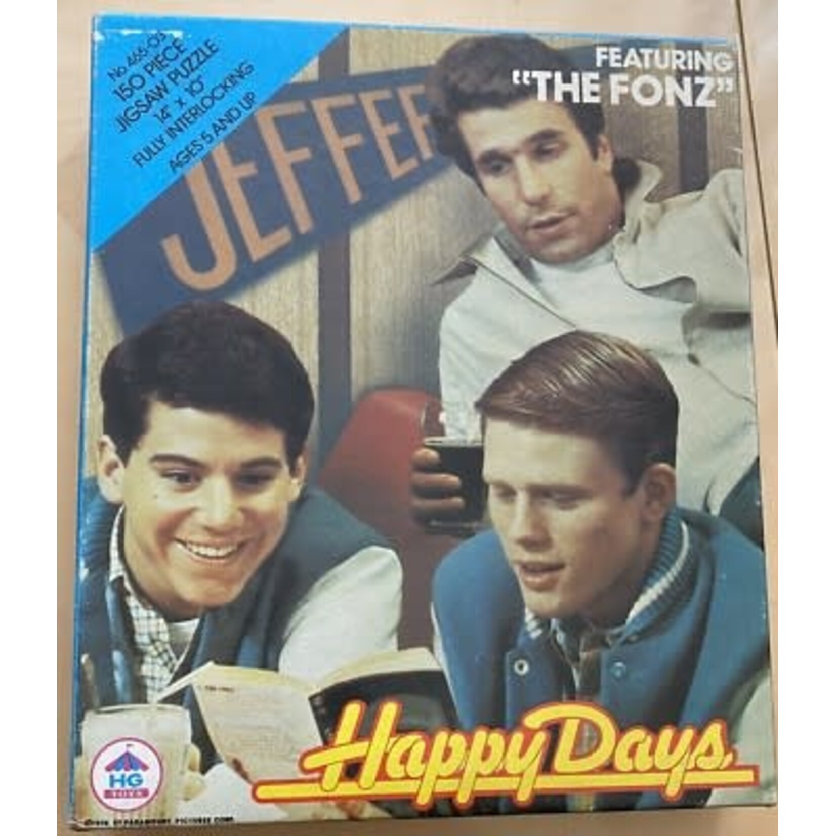 #11072 Happy Days, Featuring "The Fonz" 150 Piece Puzzle Dragon Cache Used Game