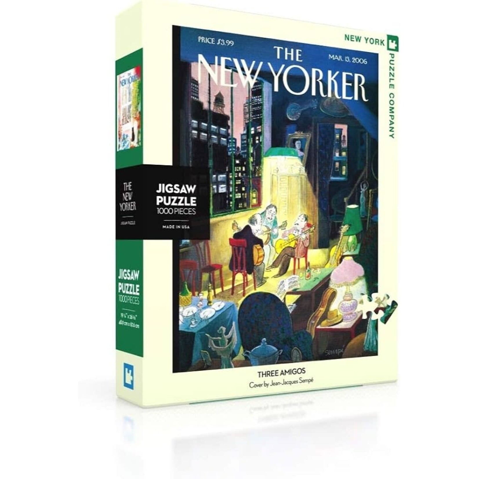 #11071 The New Yorker "The Three Amigos" 1000 Pieces Dragon Cache Used Game