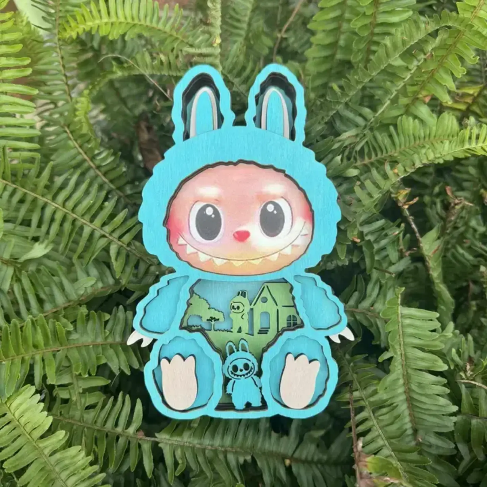 Shelf Sitter- Blue Monster