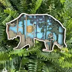 Shelf Sitter- Forest Bear