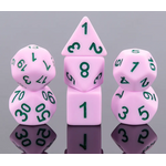 HD Frosted Matte Dice: Pink | 7 Die Resin Polyhedral Set