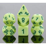HD Frosted Matte Dice: Green | 7 Die Resin Polyhedral Set