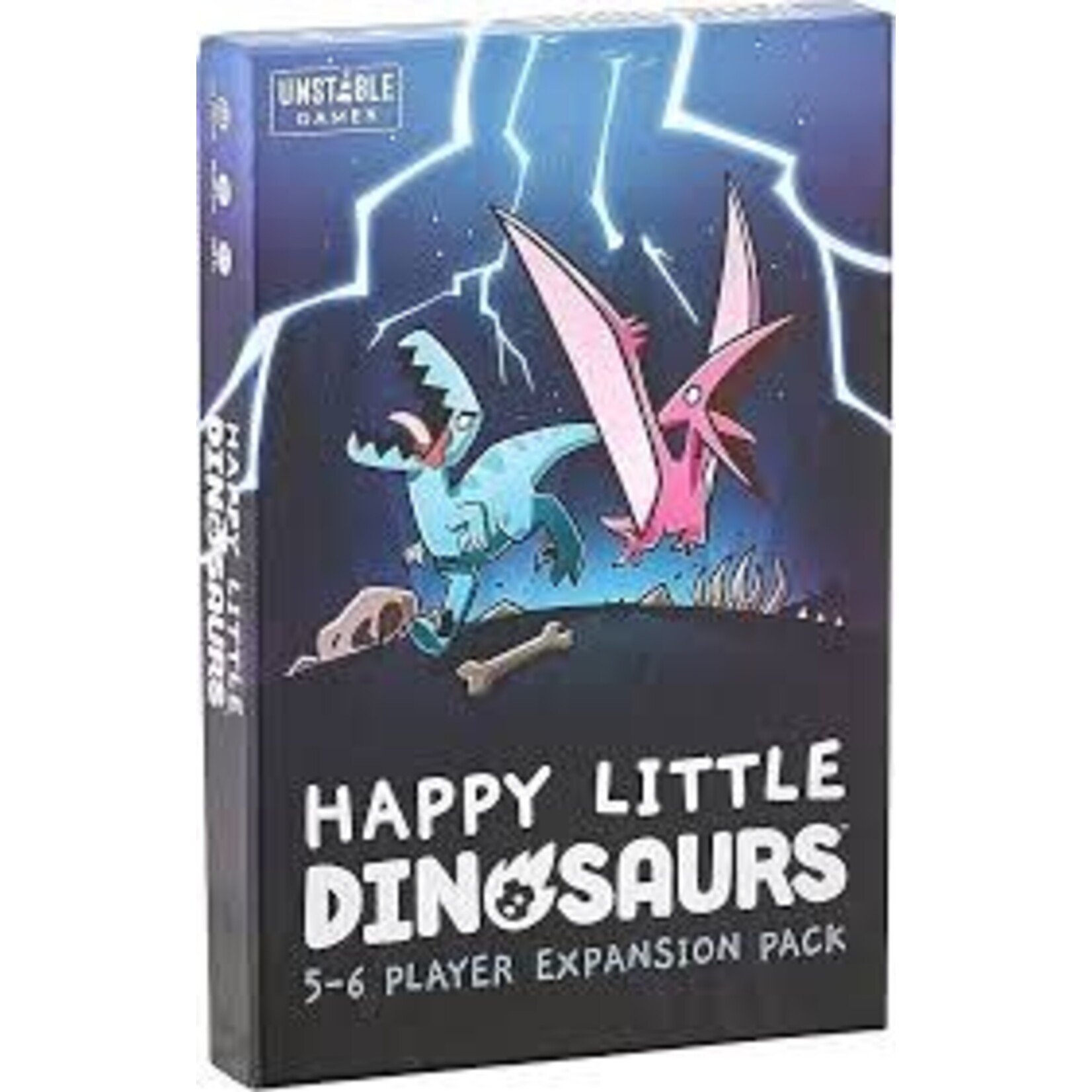 #10989 Happy Little Dinosaurs + 5-6 player Expansion + Hazards Ahead Expansion Dragon Cache Used Game