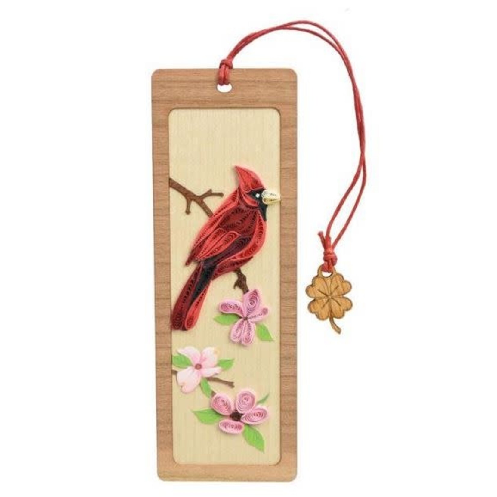 Poppin Cards & Gifts Bookmark - Hand Quilled Male Cardinal