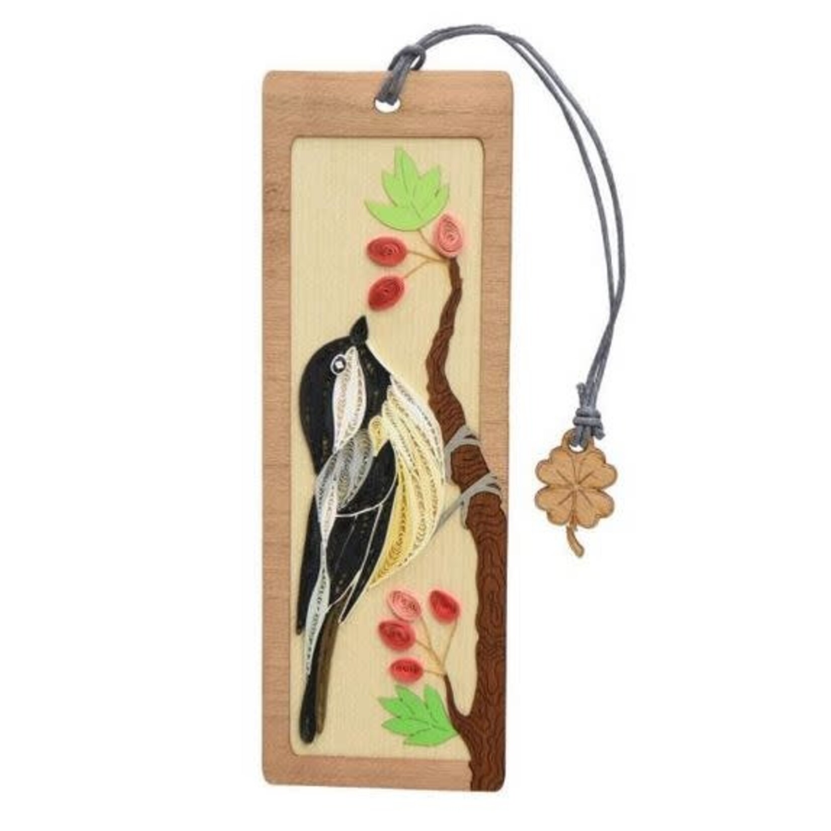Poppin Cards & Gifts Bookmark - Hand Quilled Chickadee