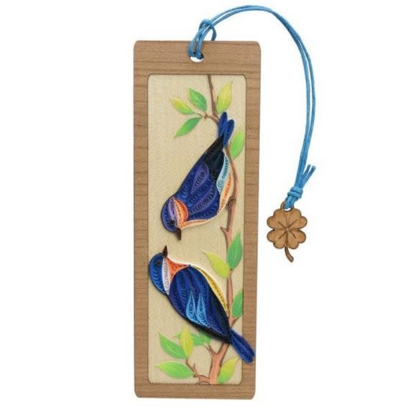 Poppin Cards & Gifts Bookmark - Hand Quilled Bluebirds