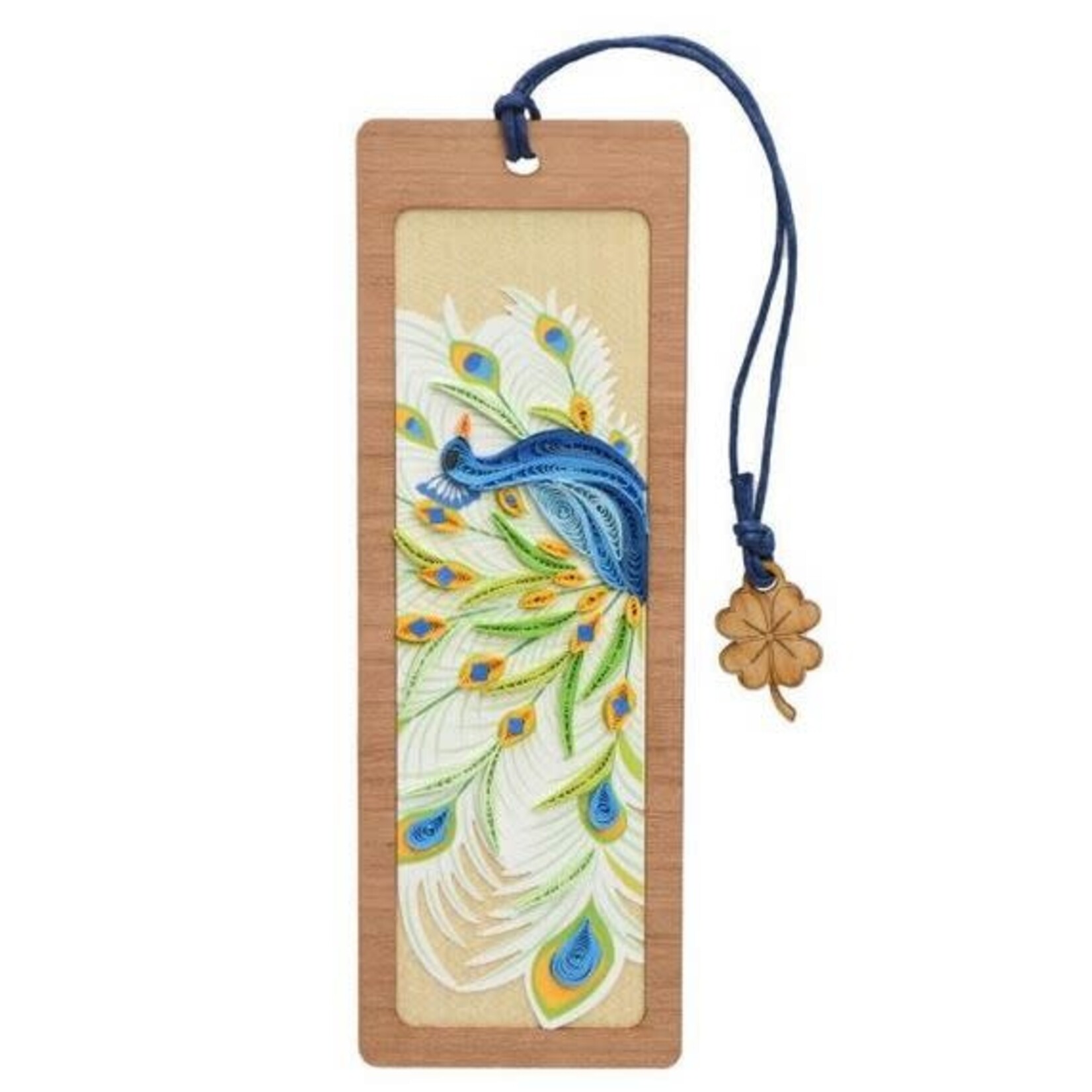 Poppin Cards & Gifts Bookmark - Hand Quilled Peacock