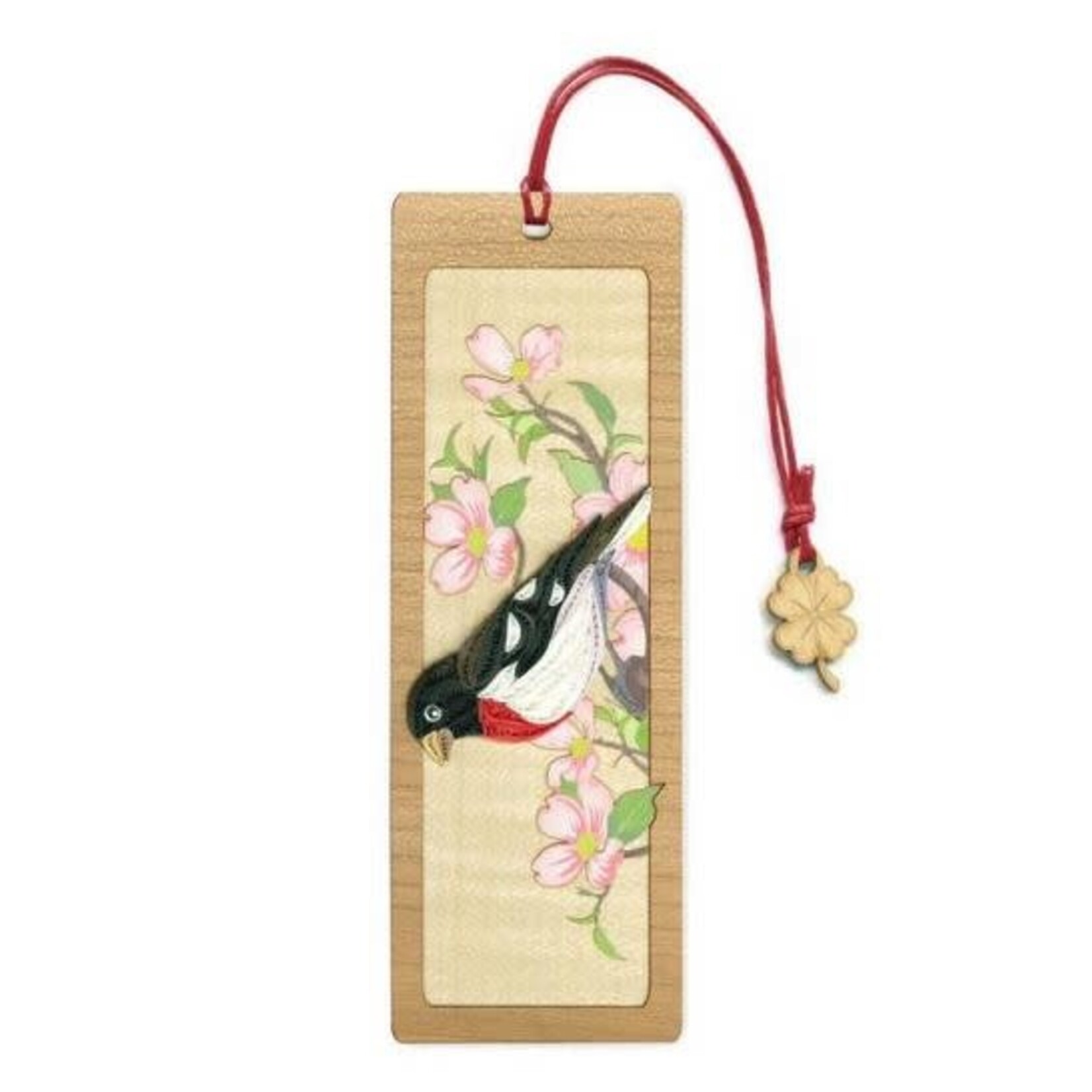 Poppin Cards & Gifts Bookmark - Hand Quilled Red-Breasted Grosbeak
