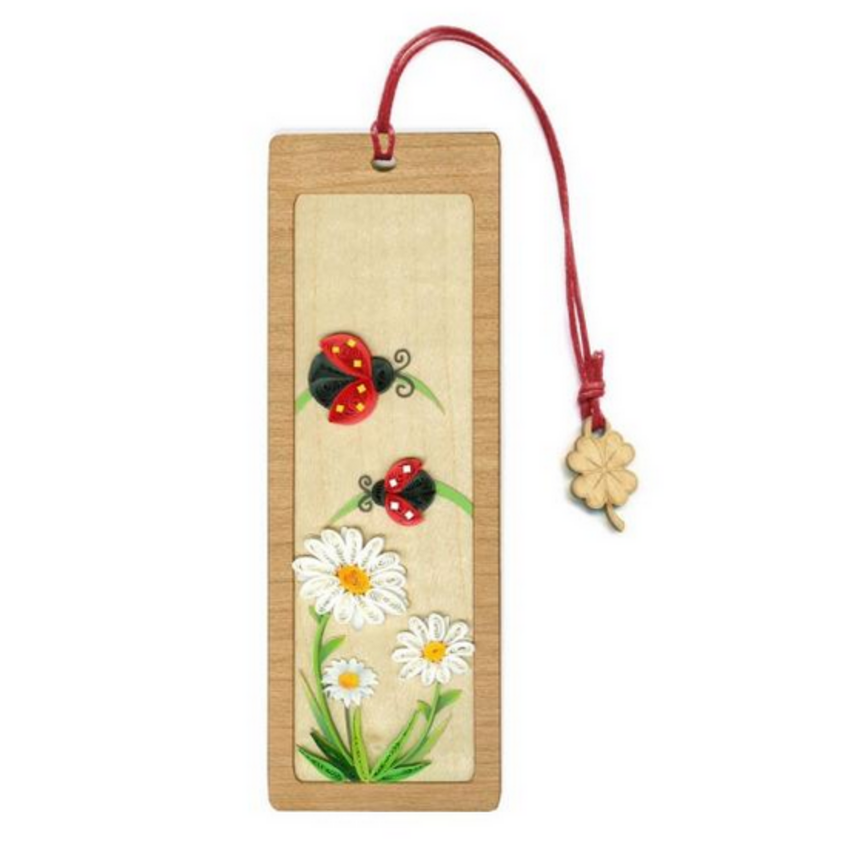 Poppin Cards & Gifts Bookmark - Hand Quilled Lady Bugs