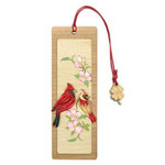 Poppin Cards & Gifts Bookmark - Hand Quilled Cardinal Couple