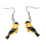 Poppin Cards & Gifts Earrings - Hand Quilled Goldfinch