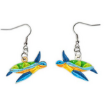 Poppin Cards & Gifts Earrings - Hand Quilled Sea Turtle