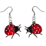 Poppin Cards & Gifts Earrings - Hand Quilled Ladybug