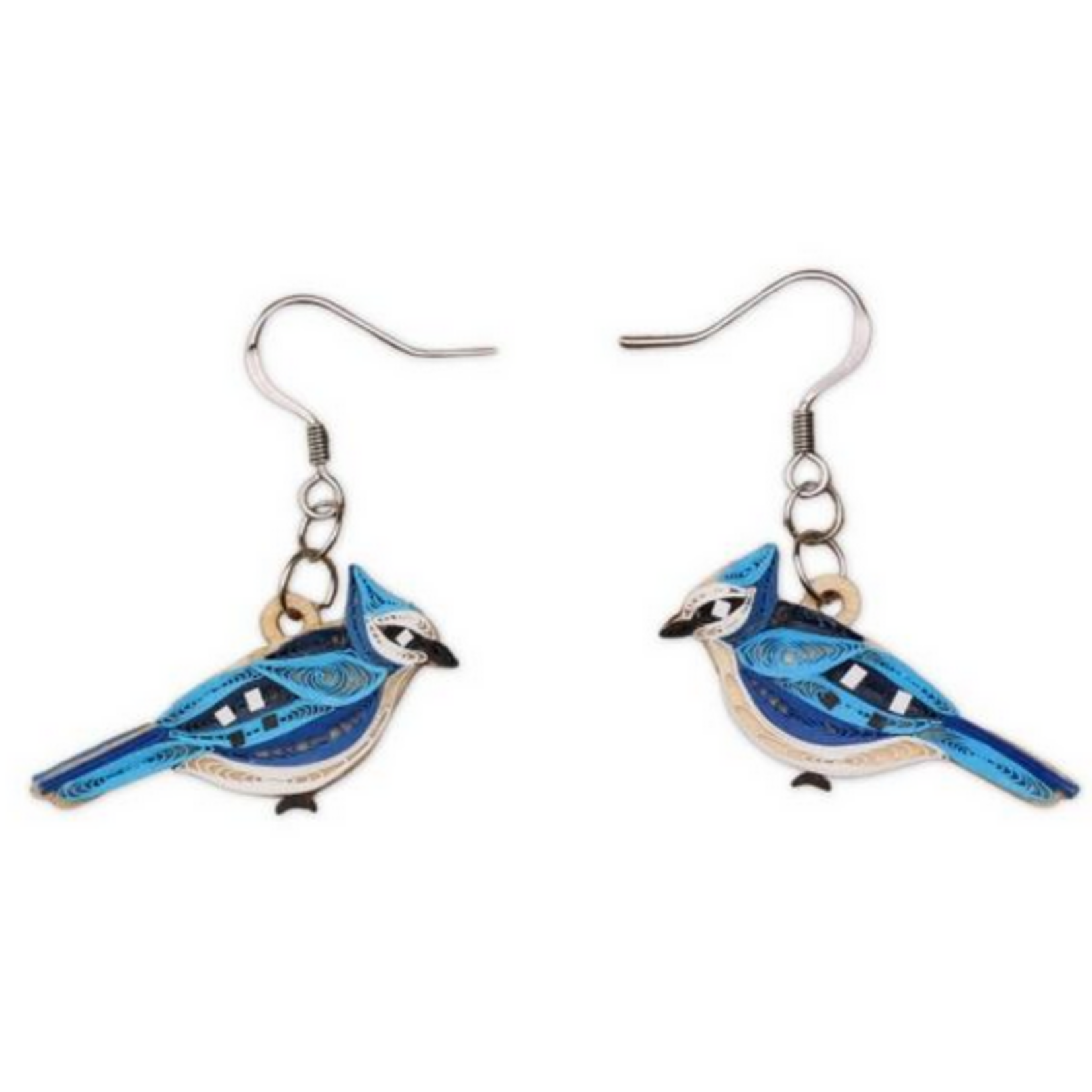 Poppin Cards & Gifts Earrings - Hand Quilled Bluejay