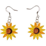 Poppin Cards & Gifts Earrings - Hand Quilled Sunflower