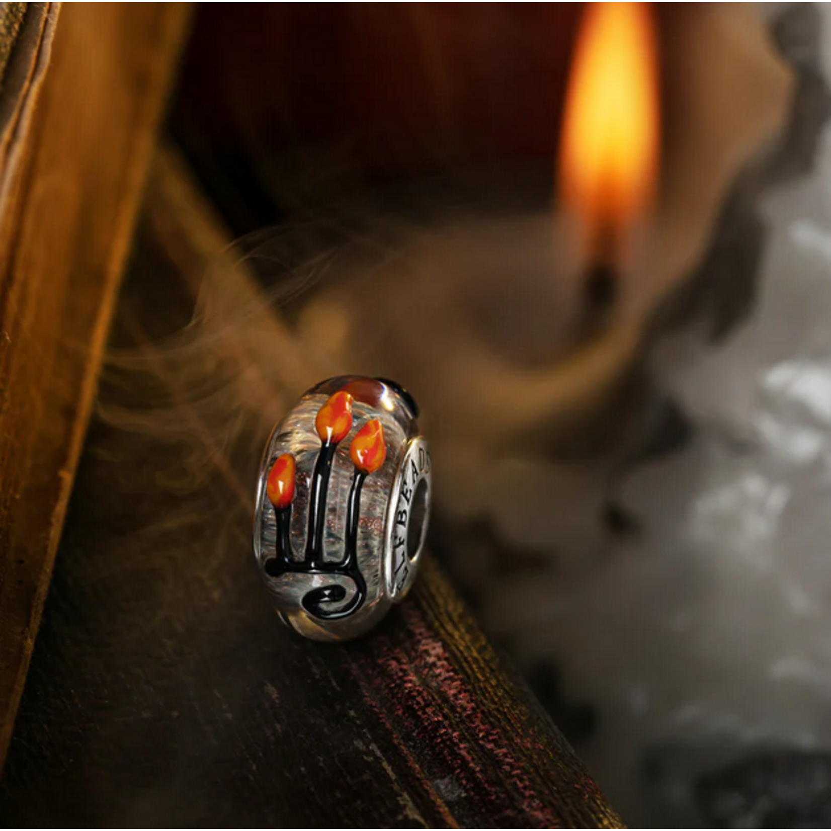 Elfbeads Midnight Magic Chandelier Charm - Artisan Glass