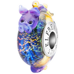 Elfbeads Nebula Dragon Charm - Artisan Glass