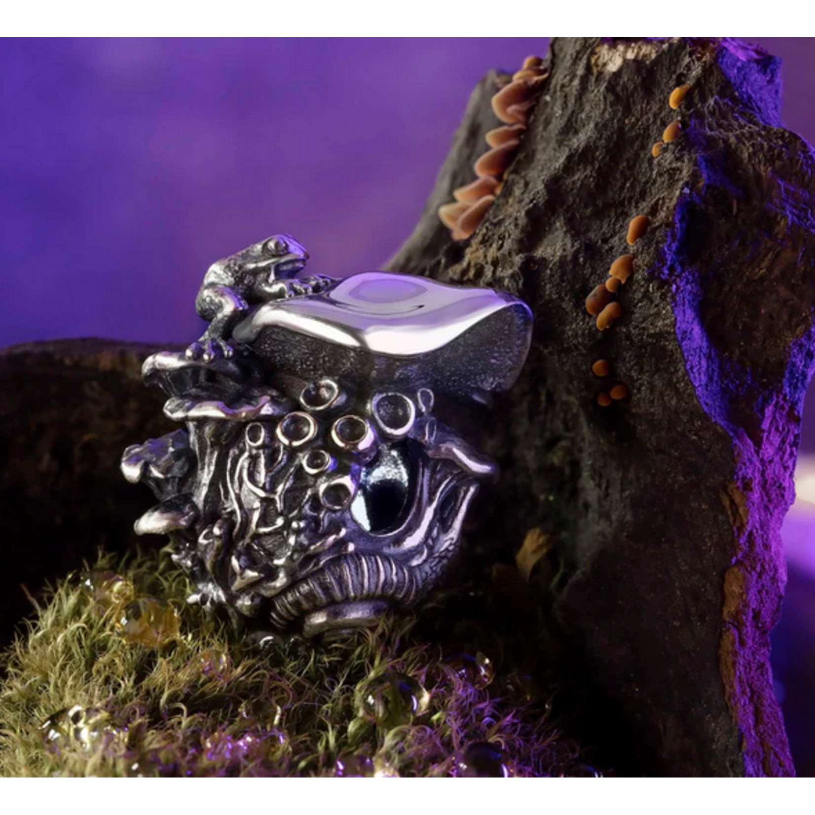 Elfbeads King of Mushrooms Charm - Masterpiece Sterling Silver