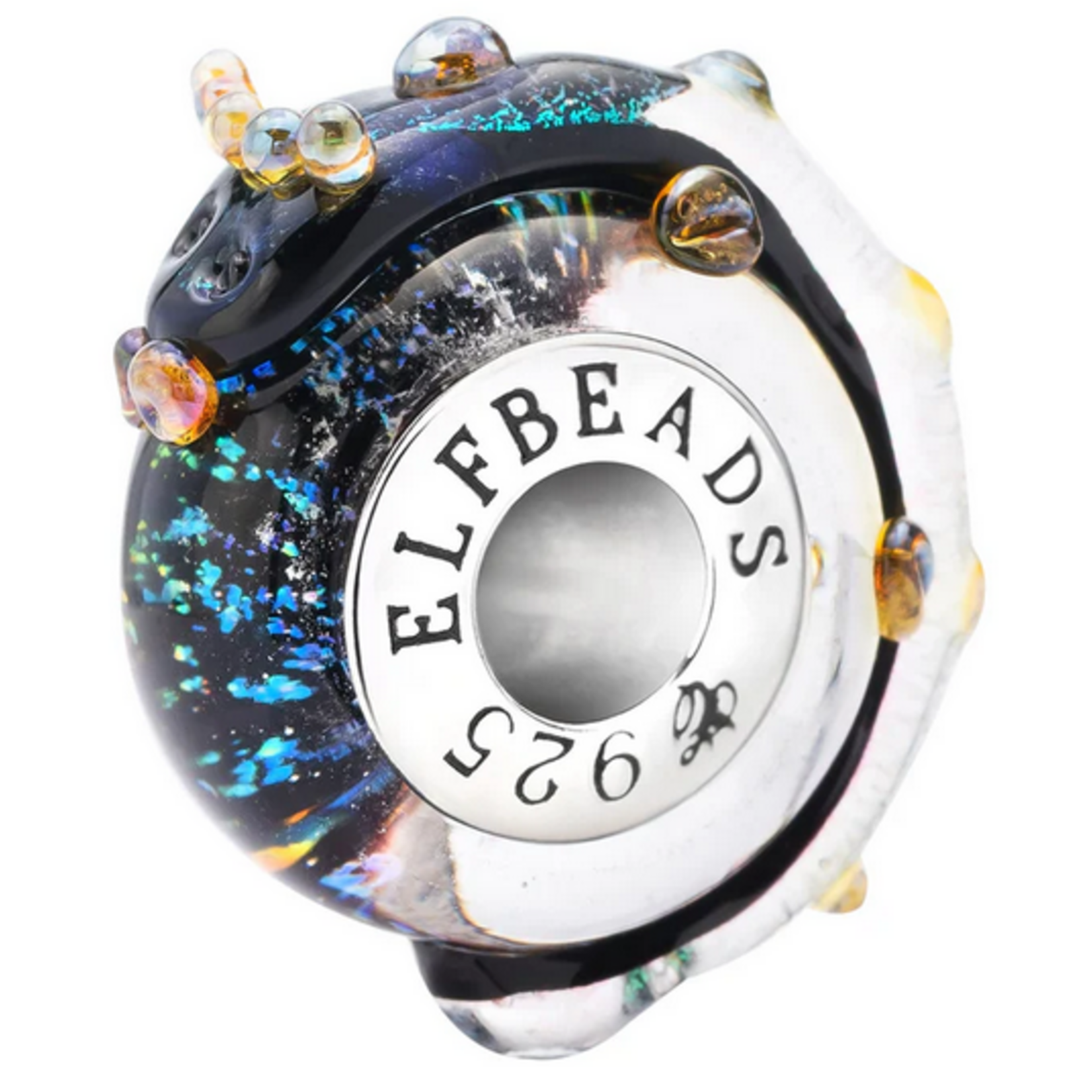 Elfbeads Galaxy Dragon Charm - Artisan Glass