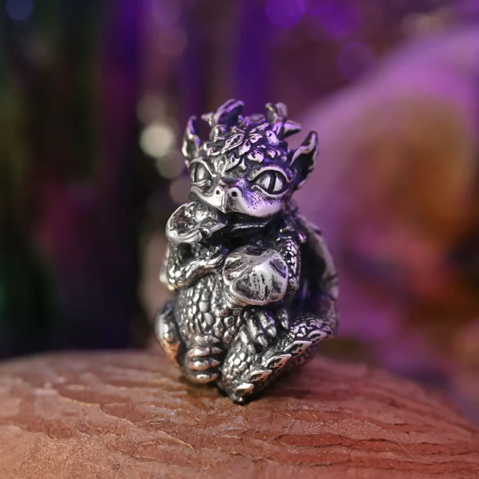 Elfbeads The Wood Dragon Charm - Masterpiece Sterling Silver