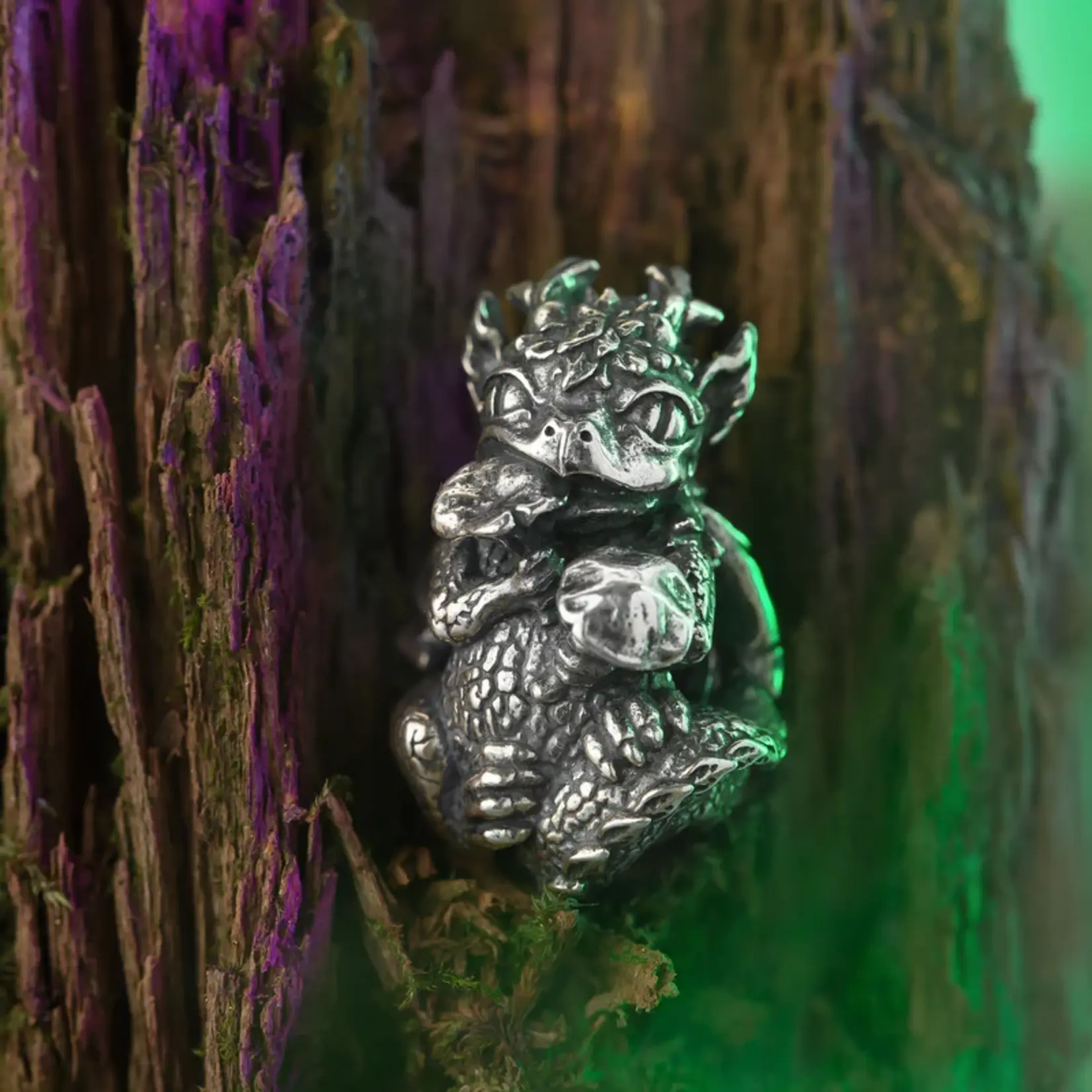 Elfbeads The Wood Dragon Charm - Masterpiece Sterling Silver