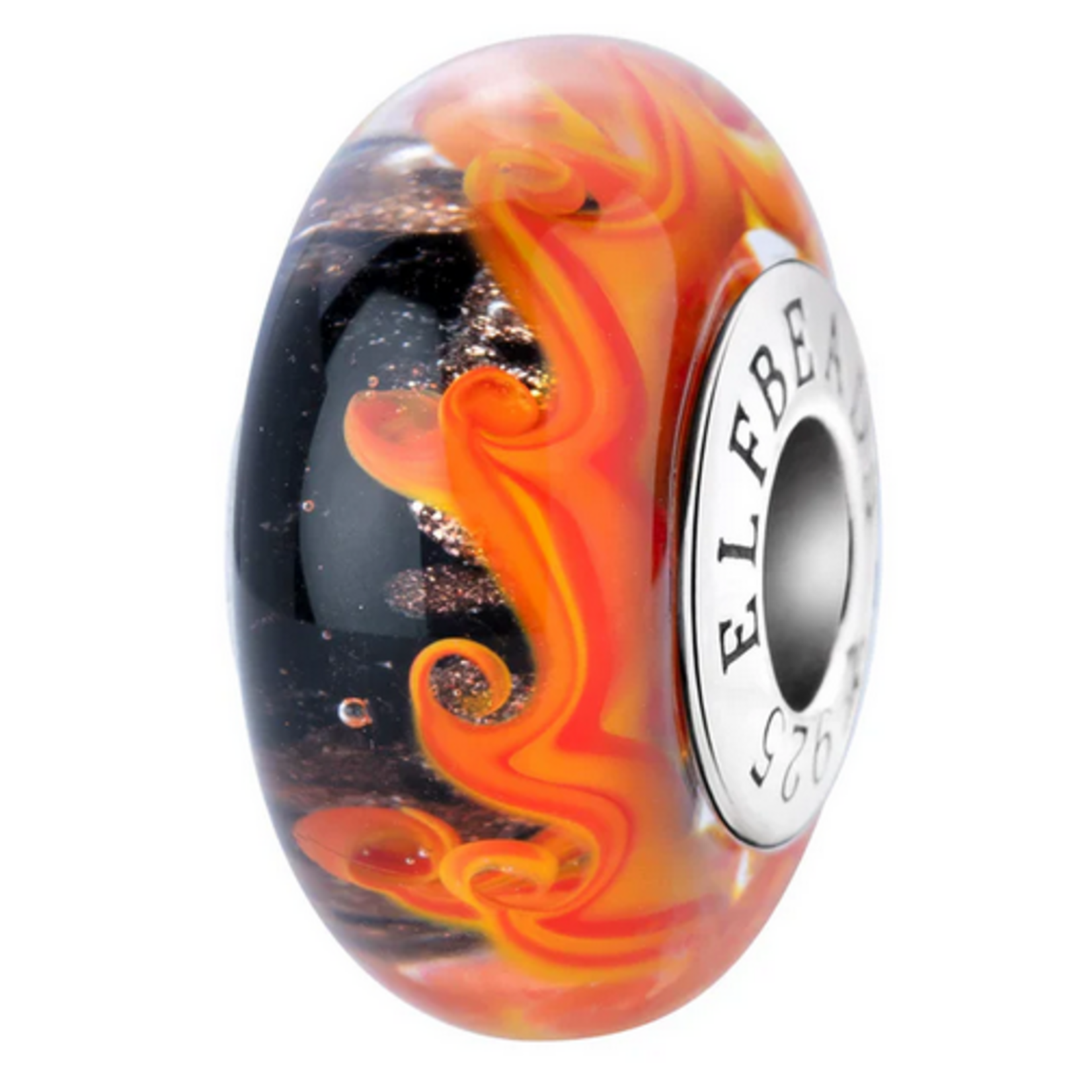 Elfbeads Inferno Flames Charm - Artisan Glass