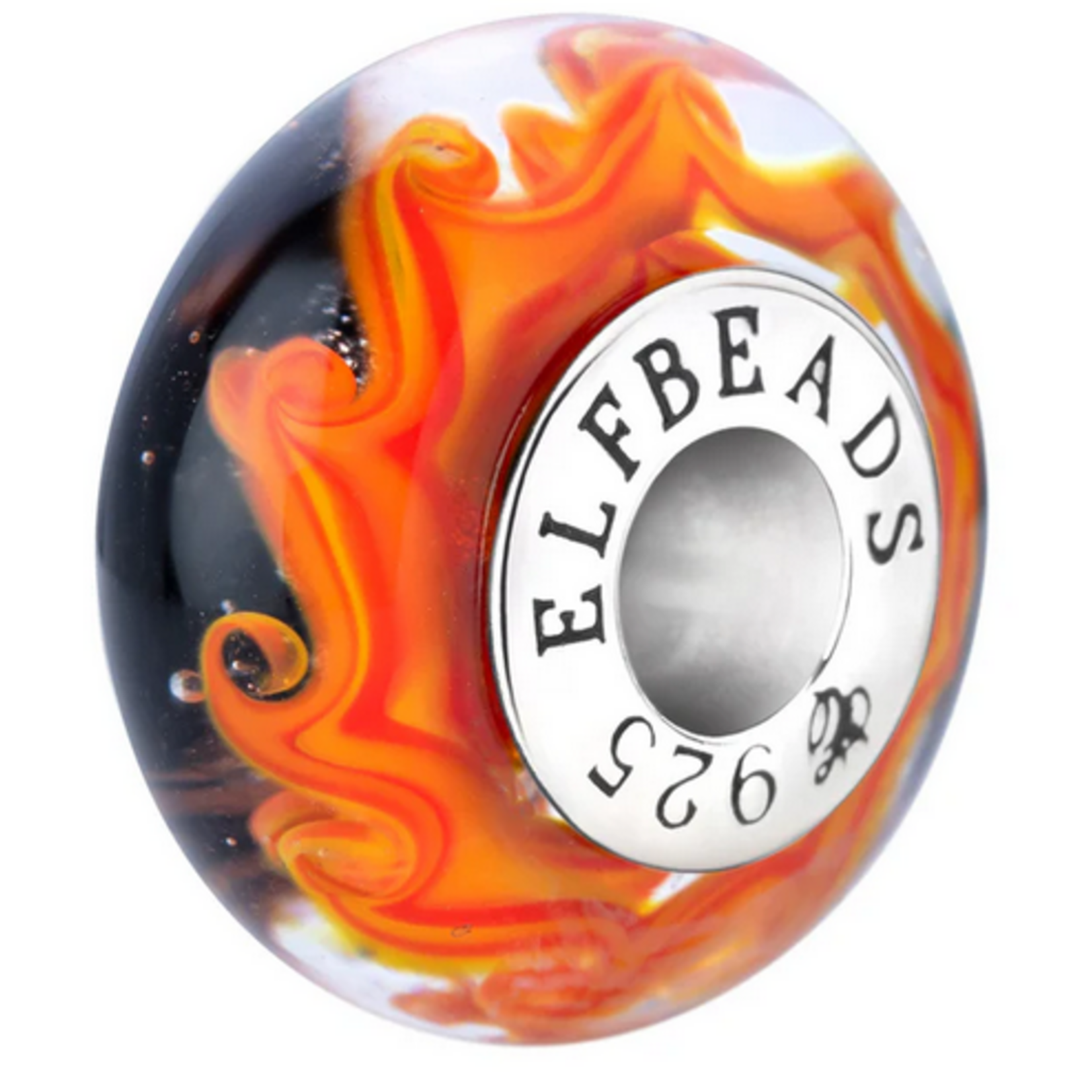 Elfbeads Inferno Flames Charm - Artisan Glass
