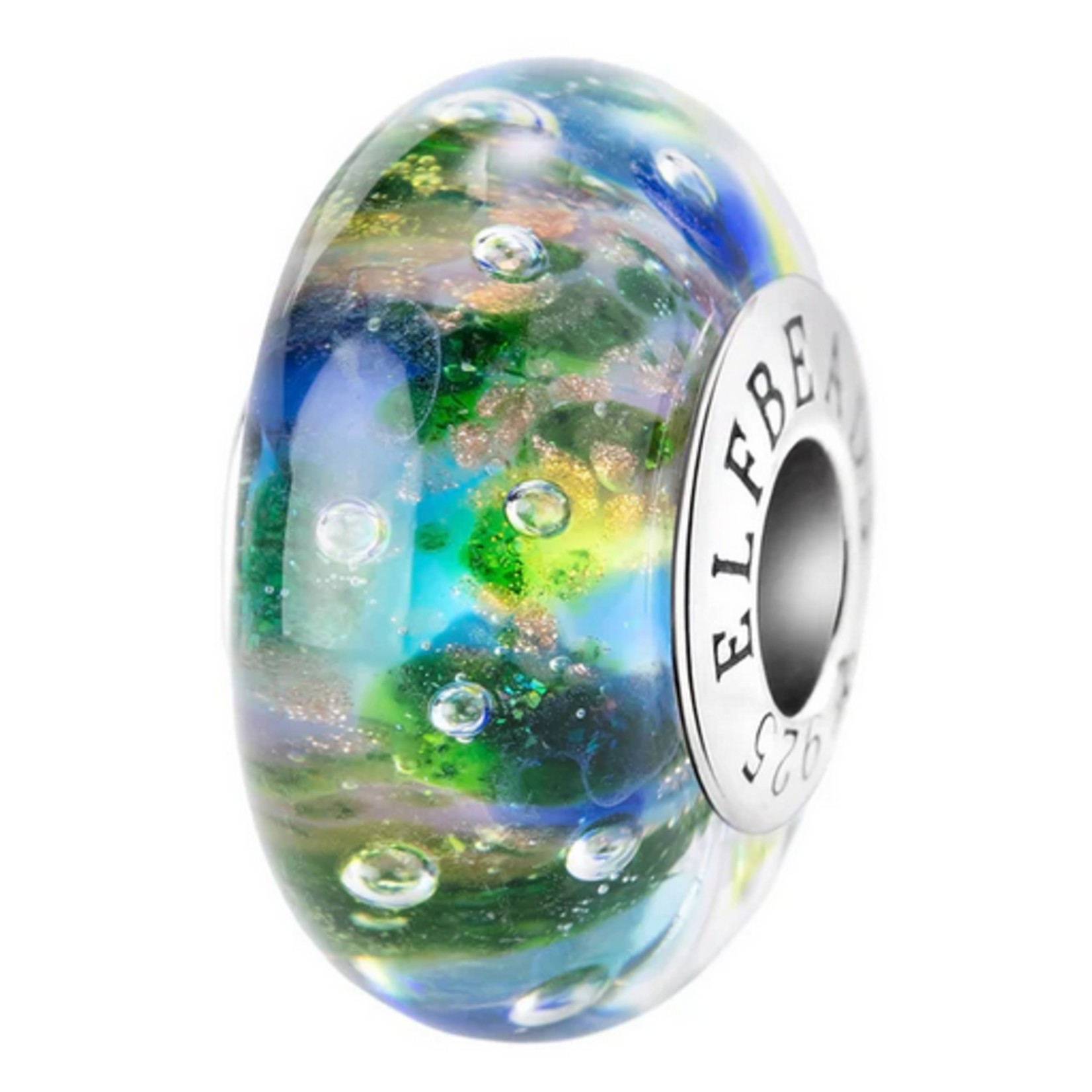 Elfbeads Water Garden Charm - Artisan Glass