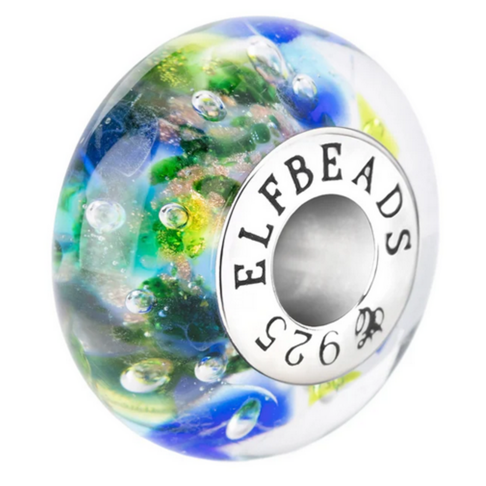 Elfbeads Water Garden Charm - Artisan Glass
