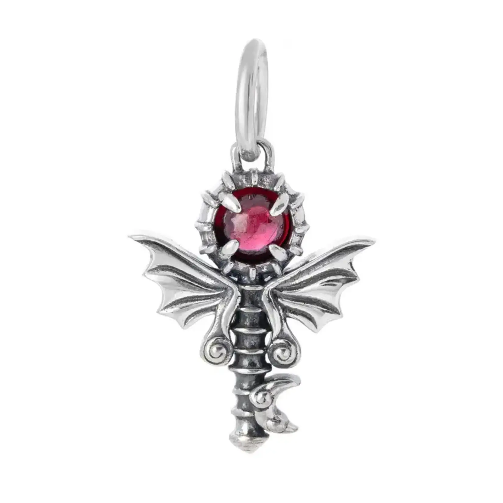 Elfbeads Nightmare Key Dangle Charm - Sterling Silver