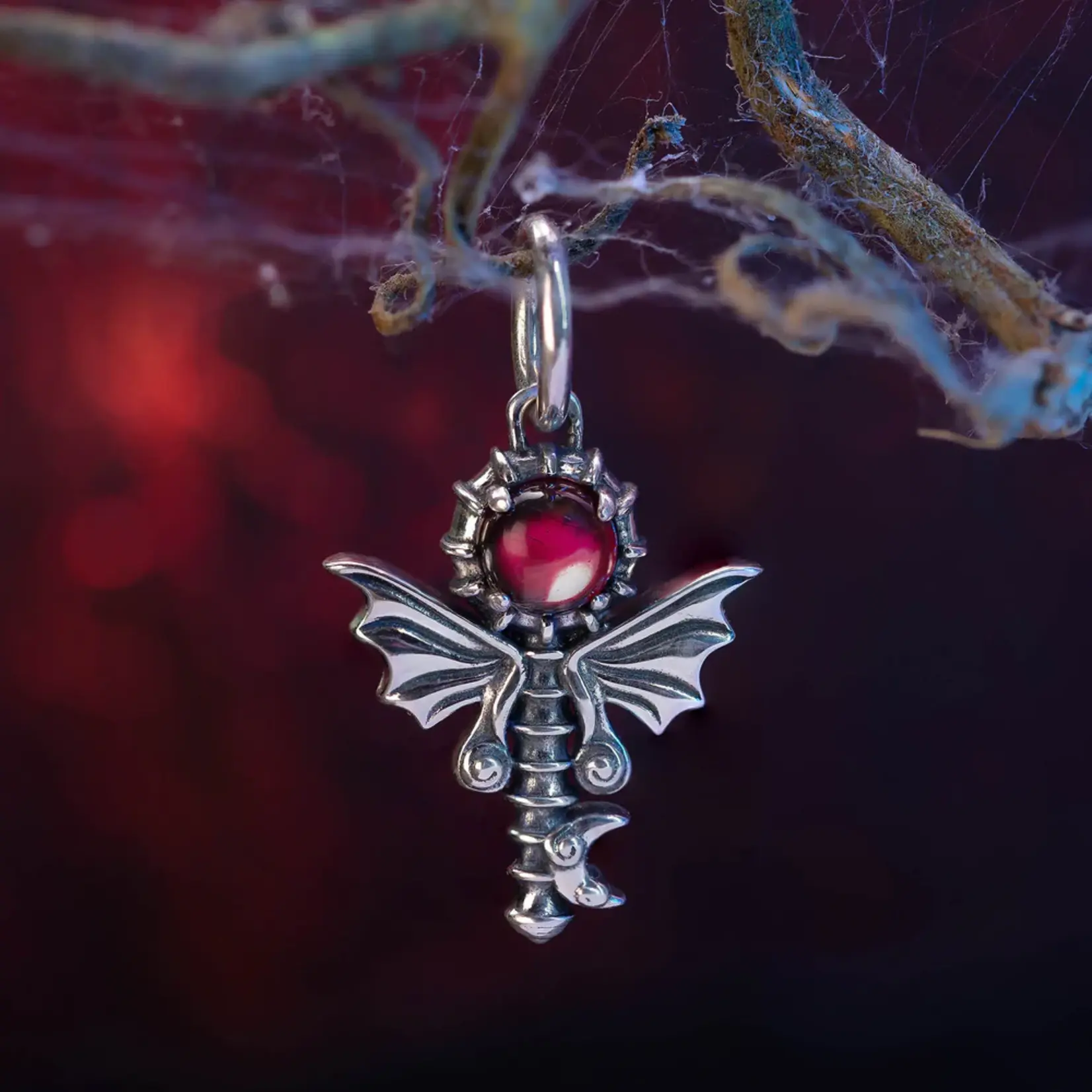 Elfbeads Nightmare Key Dangle Charm - Sterling Silver