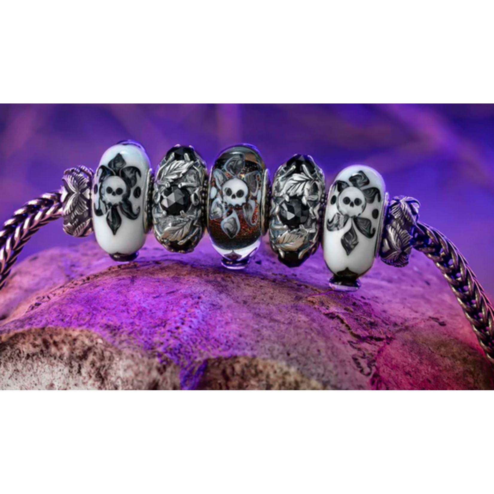 Elfbeads Bone Blossom Charm - Artisan Glass