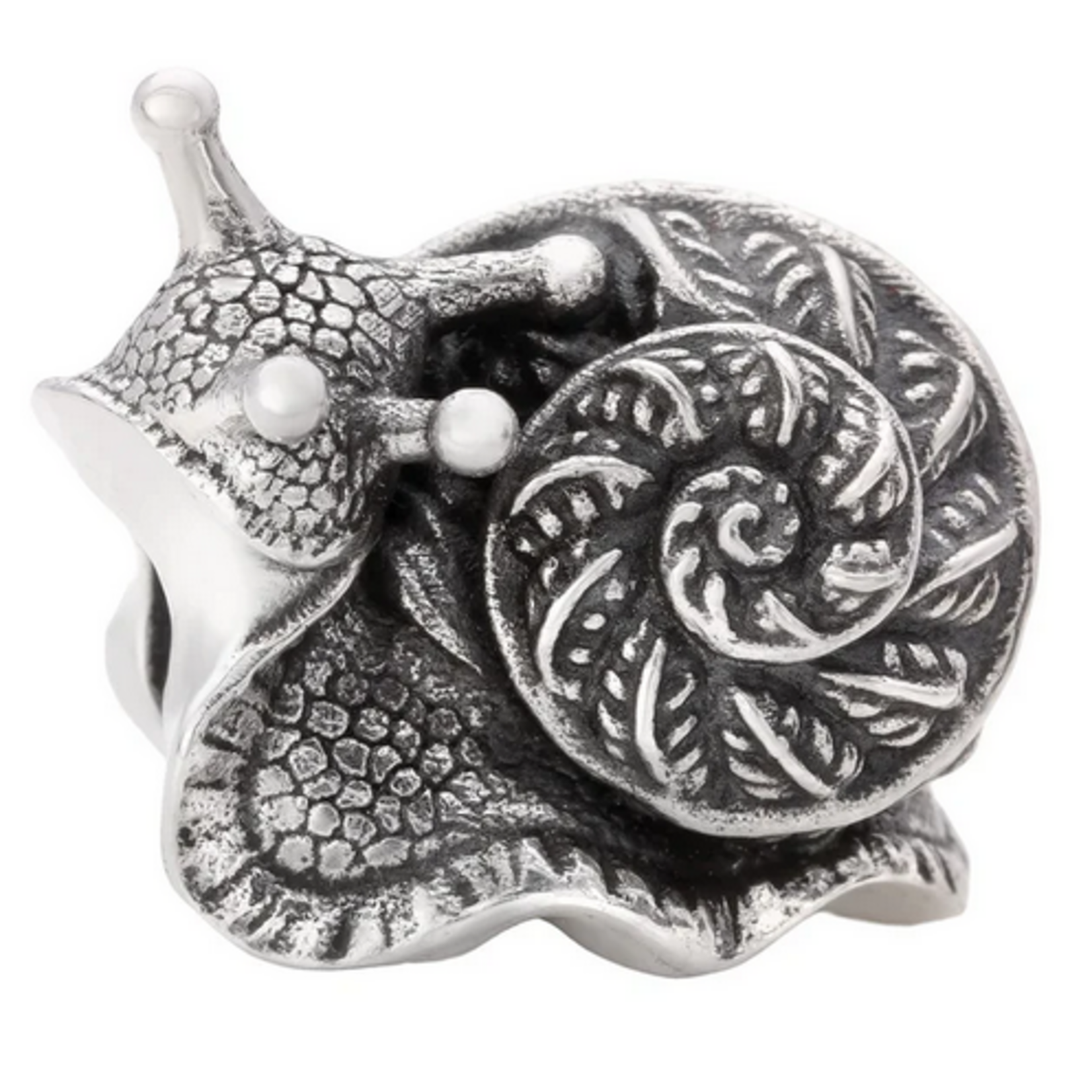 Elfbeads The Fern Snail Guardian Charm - Masterpiece Sterling Silver