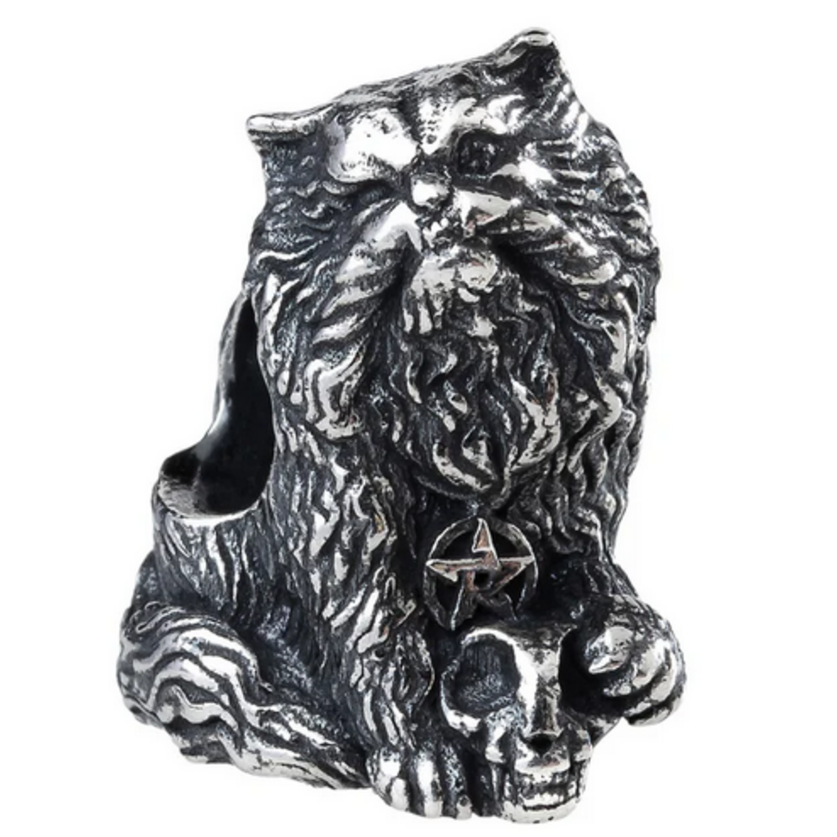 Elfbeads Monster Cat Charm - Sterling Silver