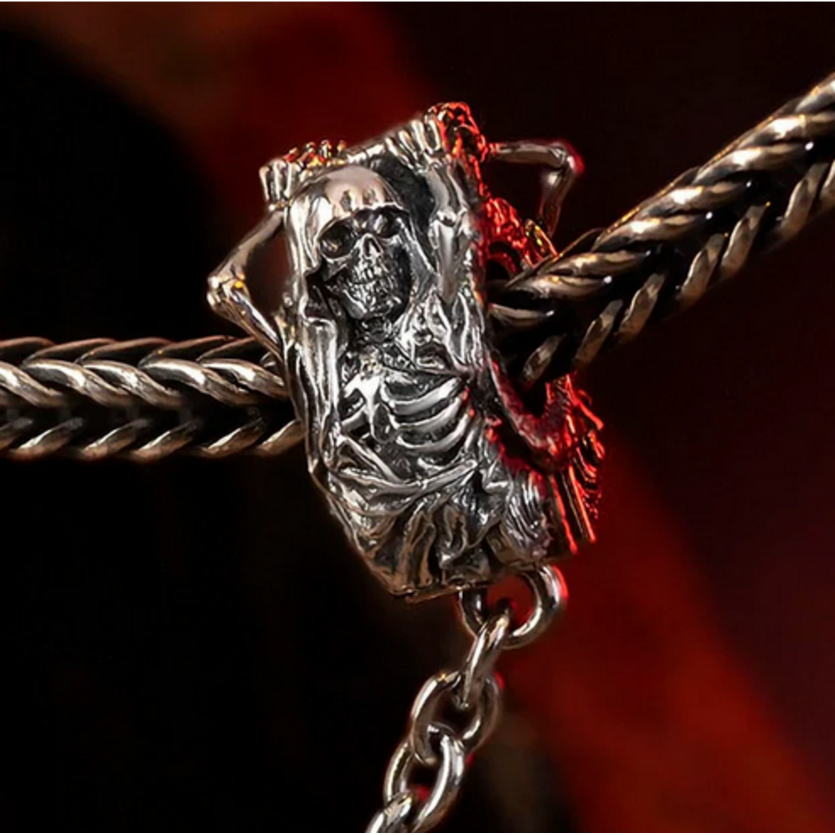 Elfbeads Cathedral of Shadows Safety Chain - Masterpiece Sterling Silver