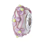 Elfbeads Blackberry Lime Caramel Flowertwig Charm - Artisan Glass