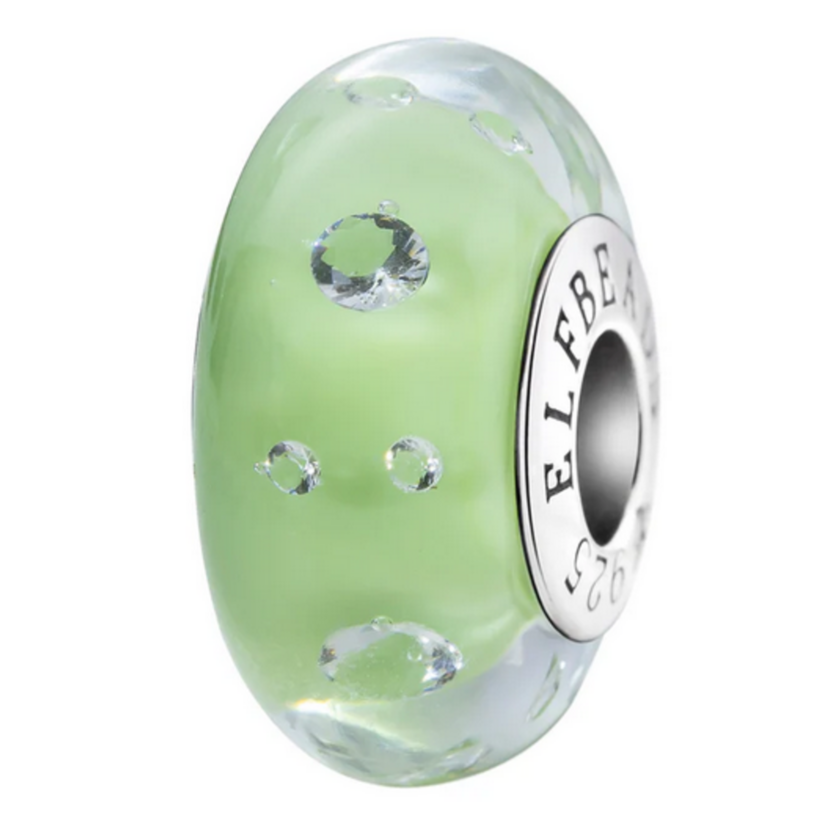 Elfbeads Cactus Green Monroe Charm - Artisan Glass